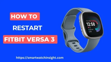 Restart Fitbit Versa 3