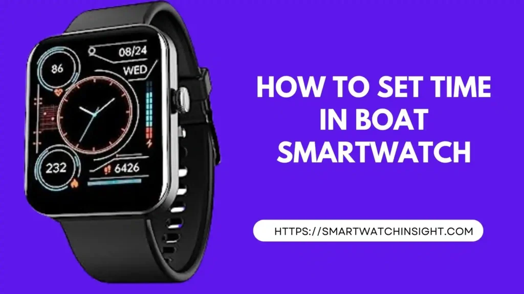 how to change time on boat smartwatch