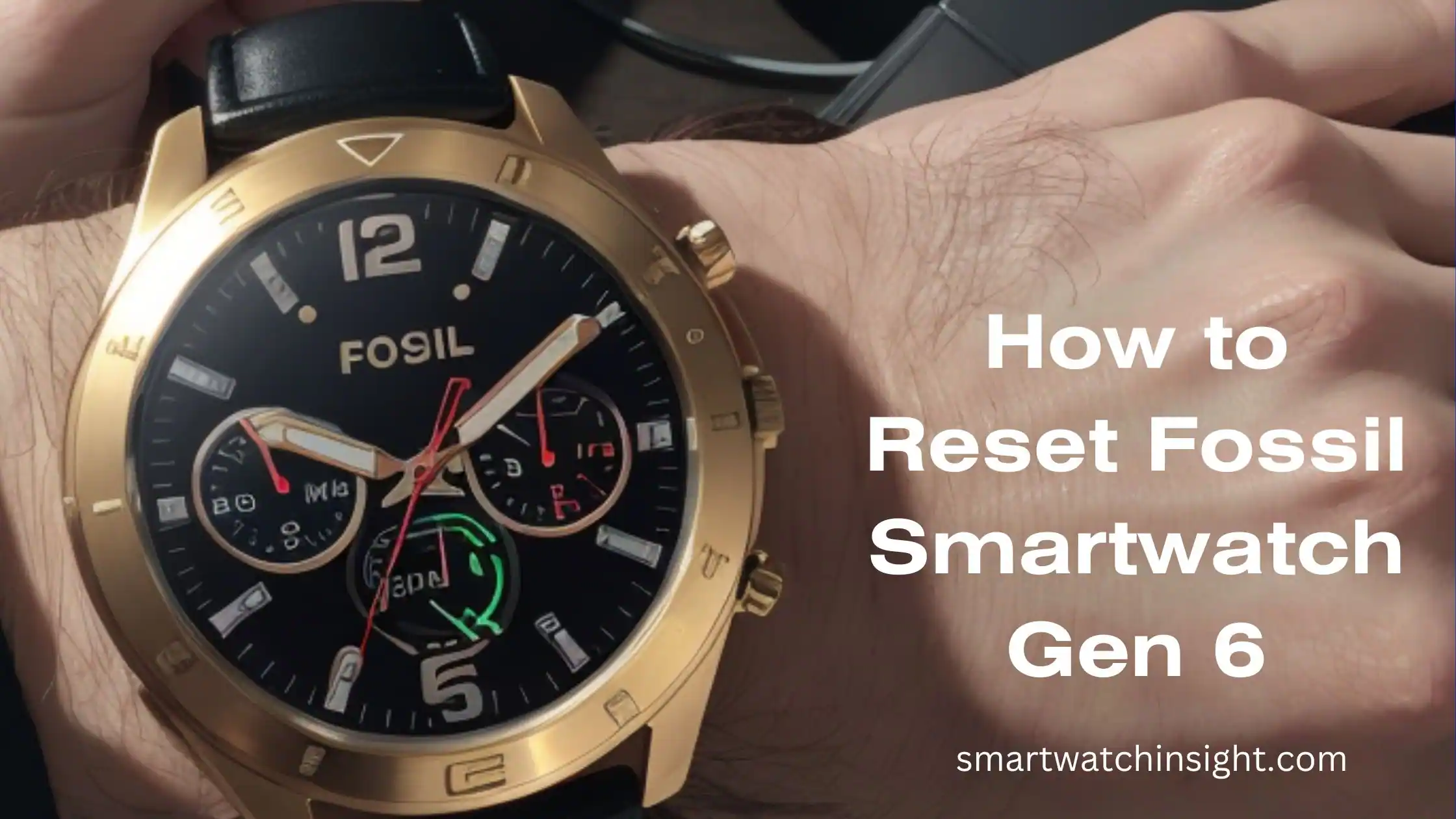 How to Reset Fossil Smartwatch Gen 6