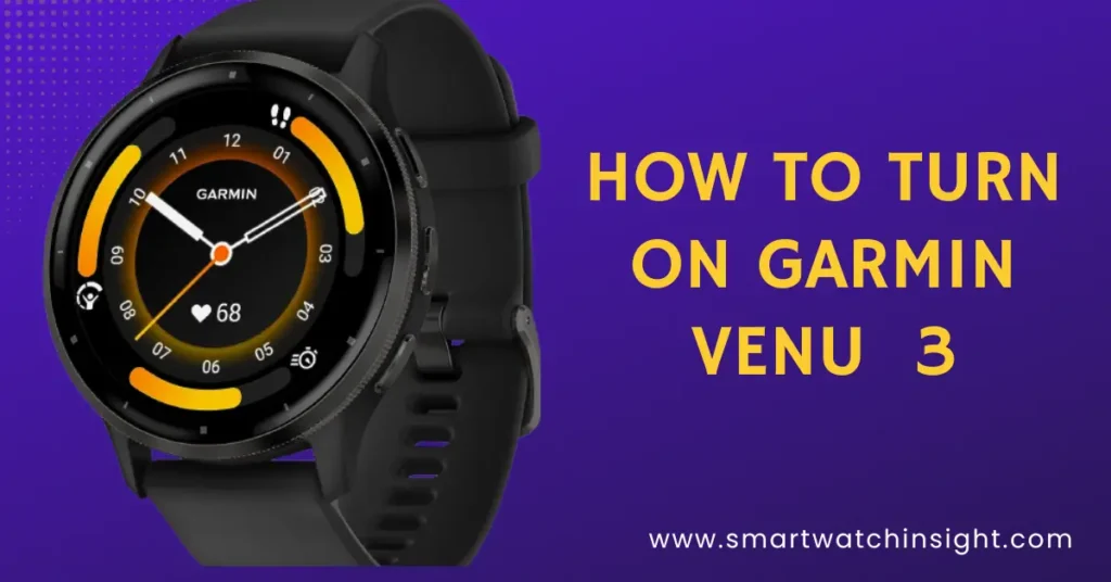 How to Turn Off Garmin Venu 3