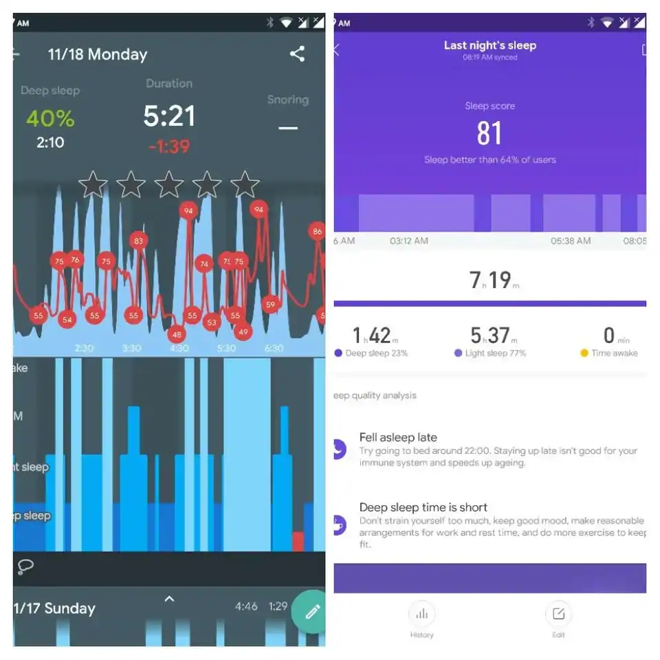 Xiaomi mi smart discount band 5 sleep tracking