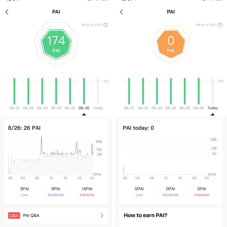 What is PAI on Amazfit
