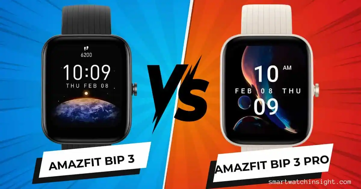 Amazfit Bip 3 vs Amazfit Bip 3 Pro