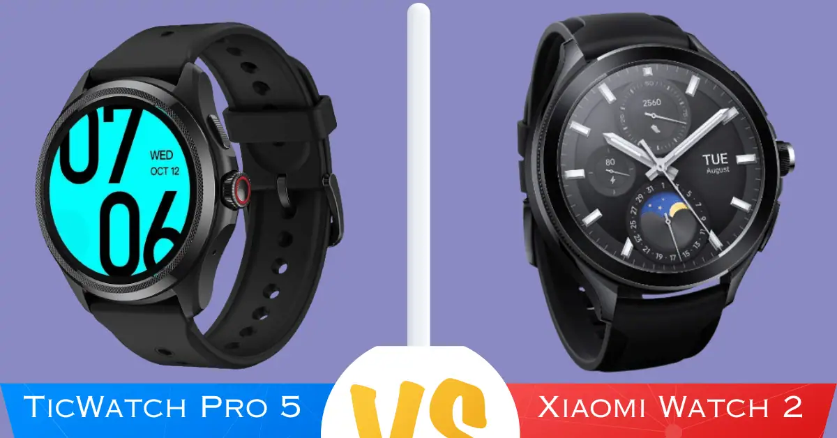 Xiaomi Watch 2 vs Mobvoi TicWatch Pro 5
