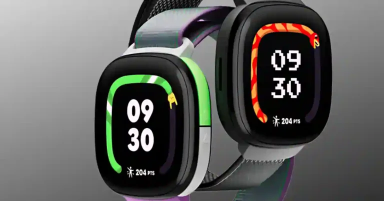 Fitbit Ace LTE Just Dropped to Its Lowest Price Ever Close-up of the Fitbit Ace LTE smartwatch on a child's wrist, illustrating its kid-friendly design, available at its lowest price on Amazon.