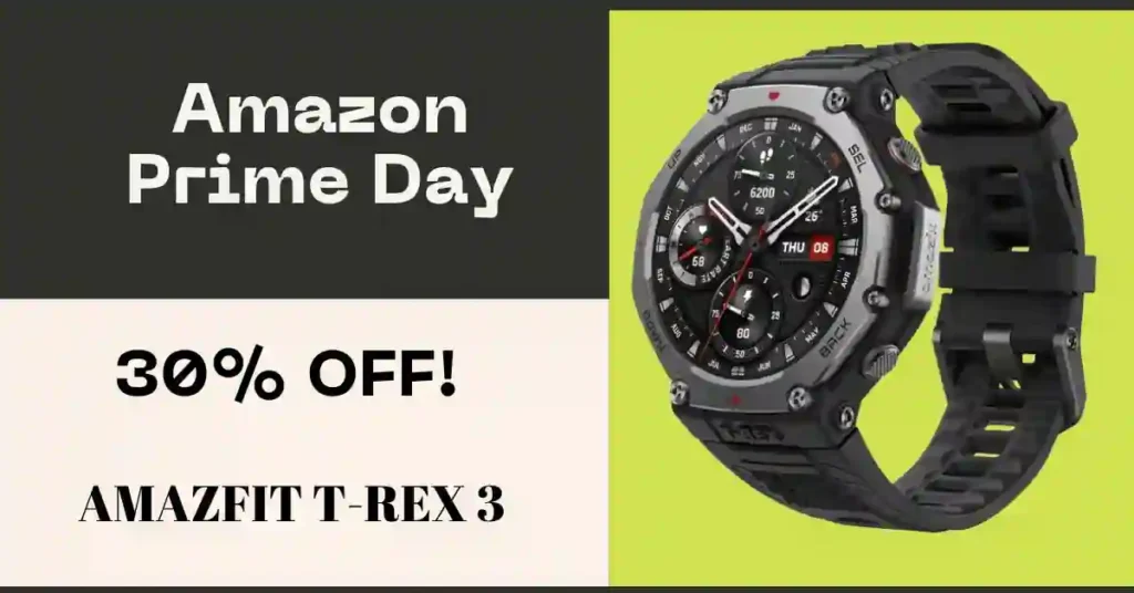 Amazfit T-Rex 3 Deal Save $30 on Amazon Prime Day Offer