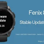 Fenix 8 Stable Update 12.35: Fixes Crashing Issues