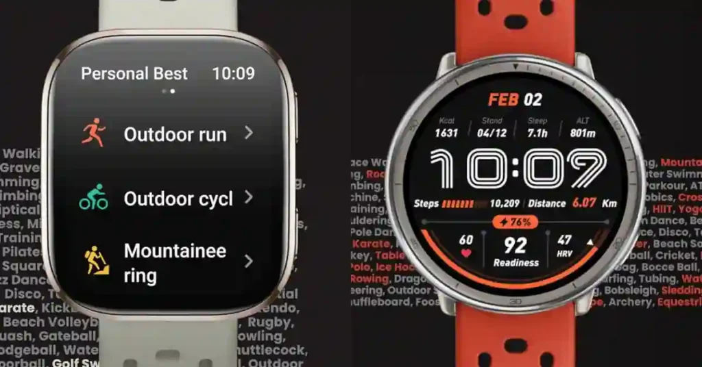 Amazfit Bip 6 vs Active 2 - Features & Sensors