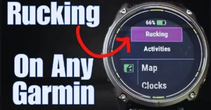"How to enable rucking on any Garmin watch for accurate workout tracking