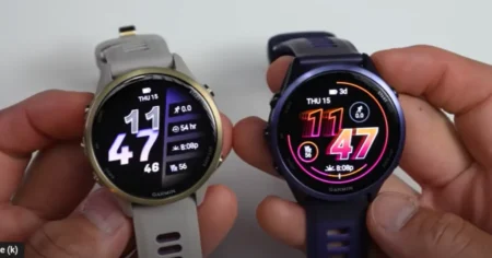 Garmin Forerunner 570 & 970: Are the New Features Worth Less Battery Life? Garmin Forerunner 570 and Forerunner 970 smartwatches displayed side-by-side showing different sizes and designs.