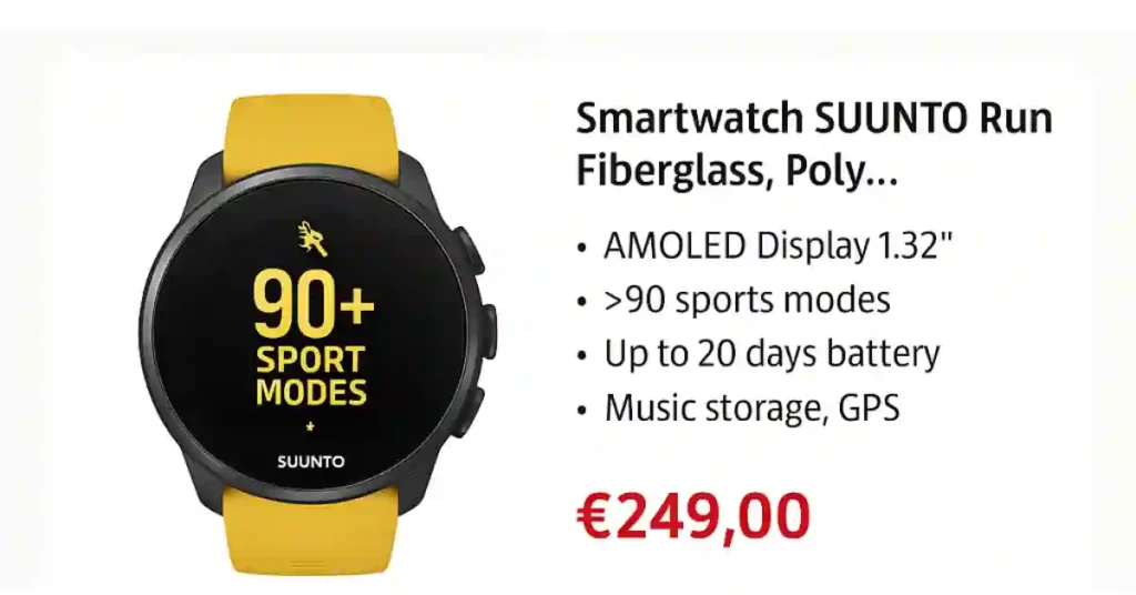 Suunto Run Leak Confirms Game-Changing Features—And a Shockingly Low Price 1 Suunto Run smartwatch leak reveals black and yellow design, key features, and temporary out-of-stock status.