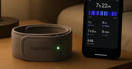 Garmin Index Sleep Monitor Might Be Real but Seems Oddly Limited Garmin Index Sleep Monitor wearable with Velcro strap designed for tracking sleep on upper arm
