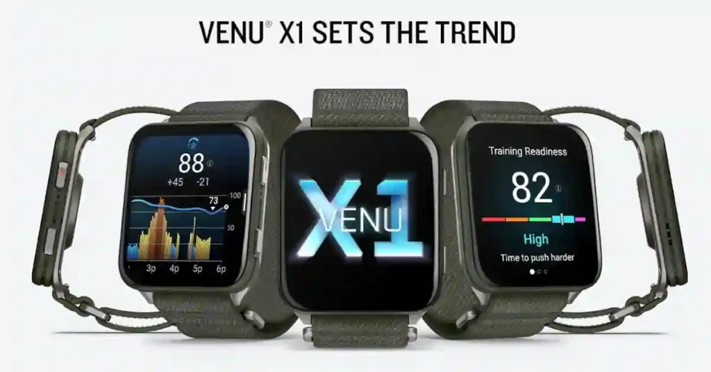 Garmin Venu X1 Hands-On: Everything You Need to Know! 2 Close-up of Garmin Venu X1 showcasing its sleek design and premium build quality