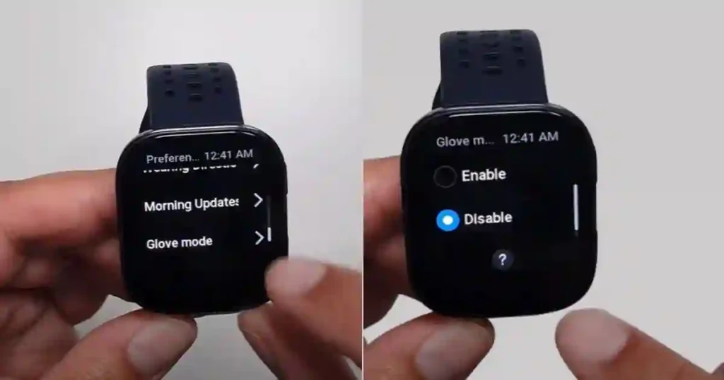 Amazfit Bip 6 New UPDATE: A Real-World Look at Version 3.1.2.1 4 Person Wearing Gloves Using Amazfit Bip 6 Smartwatch with Glove Mode Enabled.