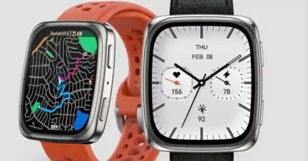 Amazfit Active 2 vs Square: Which Should You Buy in 2025? 5 User wearing an Amazfit Active 2 Square smartwatch tracking a run outdoors in a park, showing real-time pace on the screen.