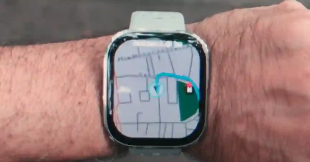 I Wore the Amazfit Bip 6 for 7 Days – Here’s What I Found 6 Amazfit Bip 6 displaying GPS workout map and fitness stats