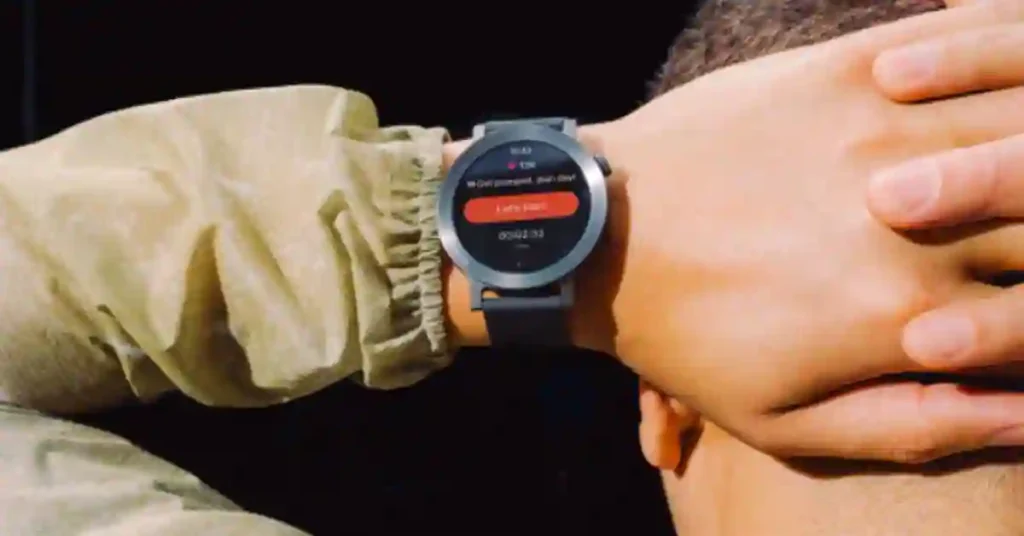 CMF Watch 3 Pro: GPS, AMOLED, 60-Day Battery for $79 3 Close-up of CMF Watch 3 Pro showing fitness features and sleek design