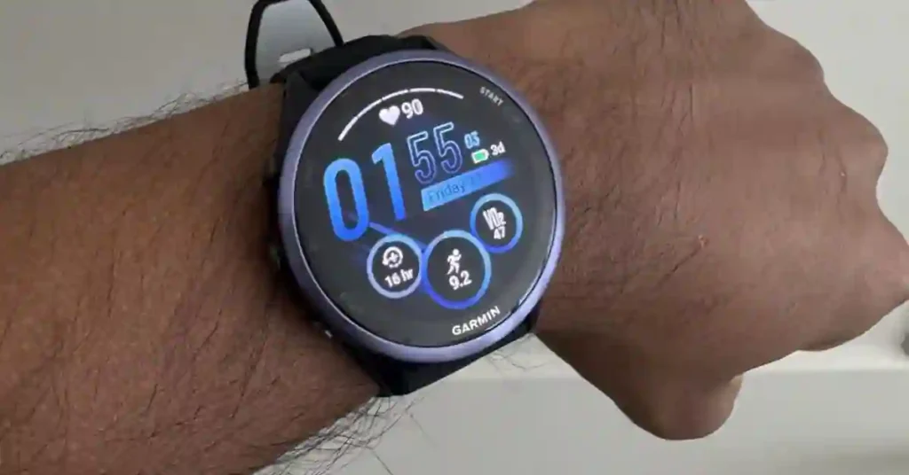 Garmin Forerunner 970 and 570 smartwatches side by side with updated software version 6.18