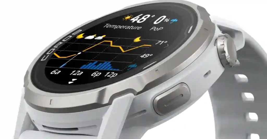 COROS APEX 4: Offline Maps, Voice Features & Epic Battery Life 2 Trail runner wearing COROS APEX 4 GPS watch on a mountain trail during outdoor training