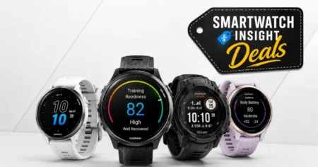 Garmin Watch Deals: Up to $450 Off, But Which One’s Worth It? Garmin smartwatches including Fenix 8 and Forerunner 265 displayed together during a discount sale