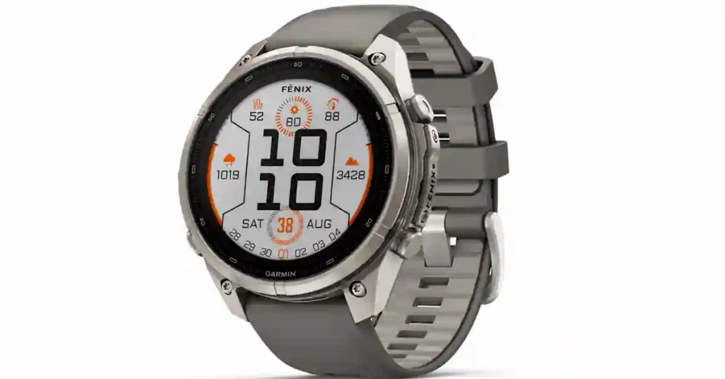 Garmin Fenix 9 51mm smartwatch designed for long battery life and multi-day outdoor activities