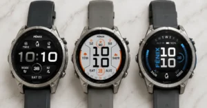 Garmin Fenix 9 43mm, 47mm and 51mm size and tier comparison