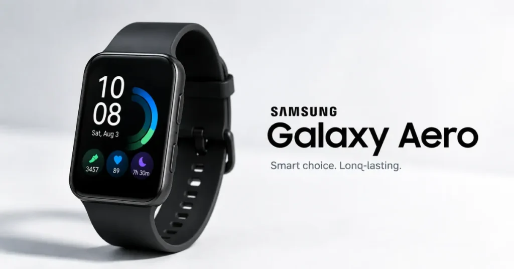 Samsung Galaxy Aero Leak: A New RTOS Watch Beyond Wear OS Samsung Galaxy Aero smartwatch reportedly using RTOS instead of Wear OS