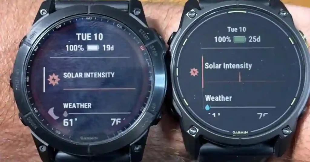 Garmin Enduro 4 ComfortFit band next to Enduro 3 UltraFit band