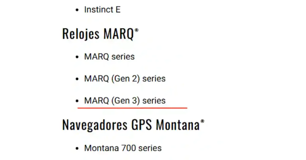 marq-gen-3-garmin-spanish-support-page